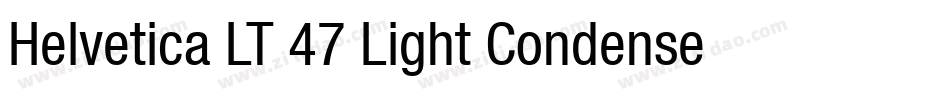 Helvetica LT 47 Light Condensed字体转换